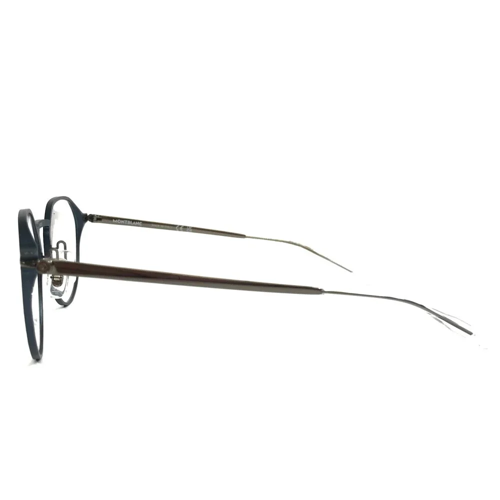 Montblanc Eyeglasses Frames MB0233O 003 Matte Dark Blue Ruthenium 50-22-145